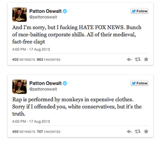 Illustration for article titled Patton Oswalt won Twitter over the weekend with a series of hilarious, slightly offensive tweets